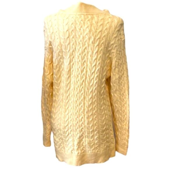 Aritzia Wilfred Butter Yellow Devry V-Neck Sweater V-neck oversized XXS - Picture 11 of 14